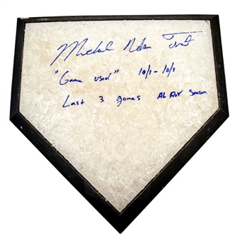 2012 Game Used MLB Home Plate From Mike Trouts Final 3 Games of His Record Setting Rookie Year